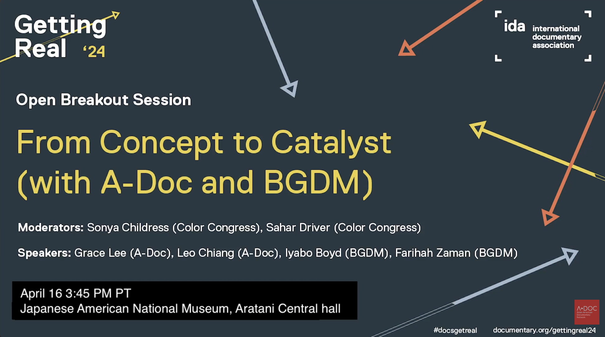 A-Doc x BDGM at IDA Getting Real 2024: From Concept to Catalyst