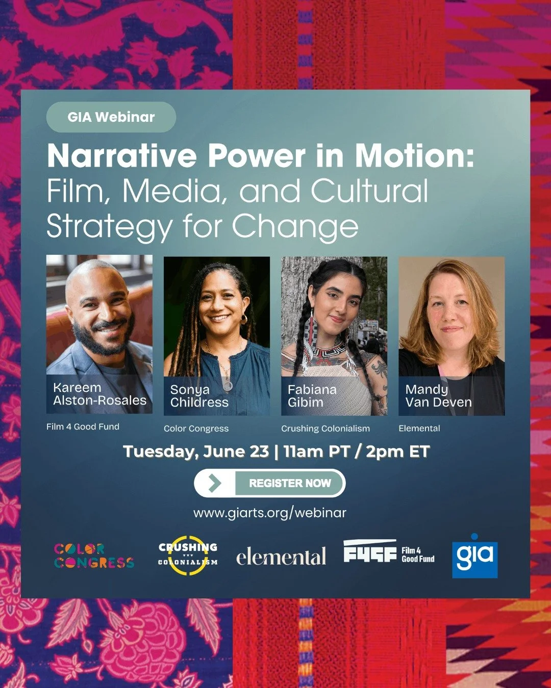 Join our co-founder Sonya Childress next week on Tuesday, June 23 at 11am PT/2p ET for &ldquo;Narrative Power in Motion: Film, Media, and Cultural Strategy for Change&rdquo; an upcoming webinar on the way narrative change has evolved across movements