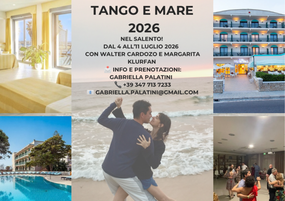 Pubblicità per una vacanza tango in Puglia