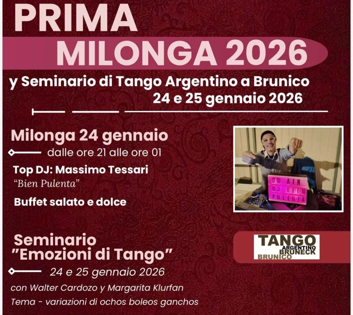 Prima milonga 2026 & Seminario di Tango Argentino 