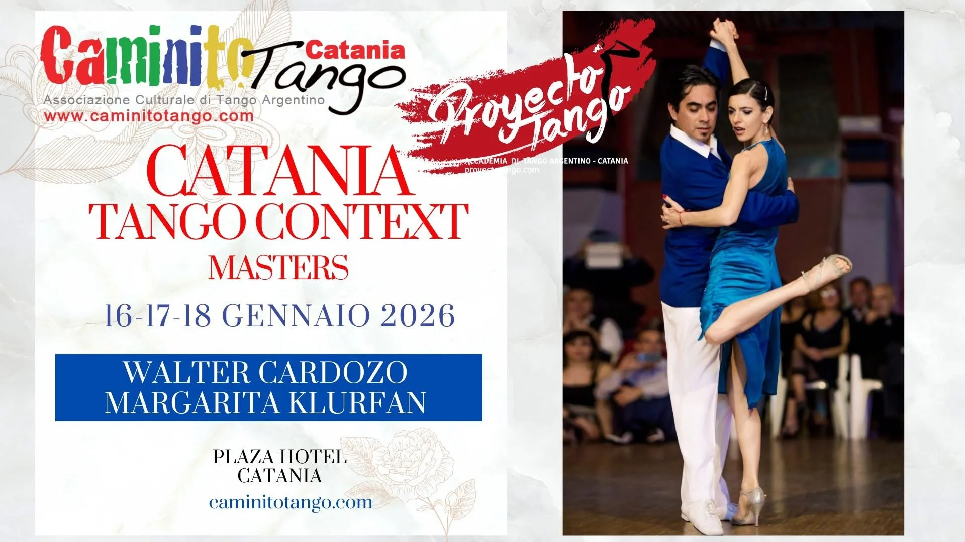 Margarita Klurfan e Walter Cardozo a Catania