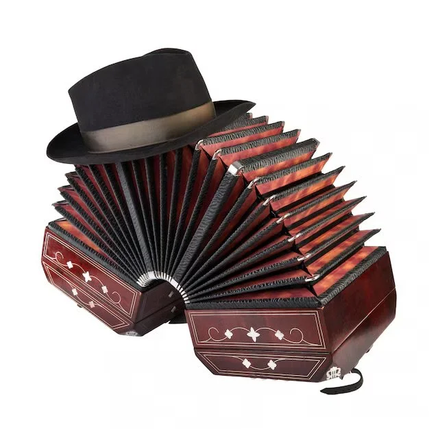 Immagine di bandoneon per la musica da tango argentino