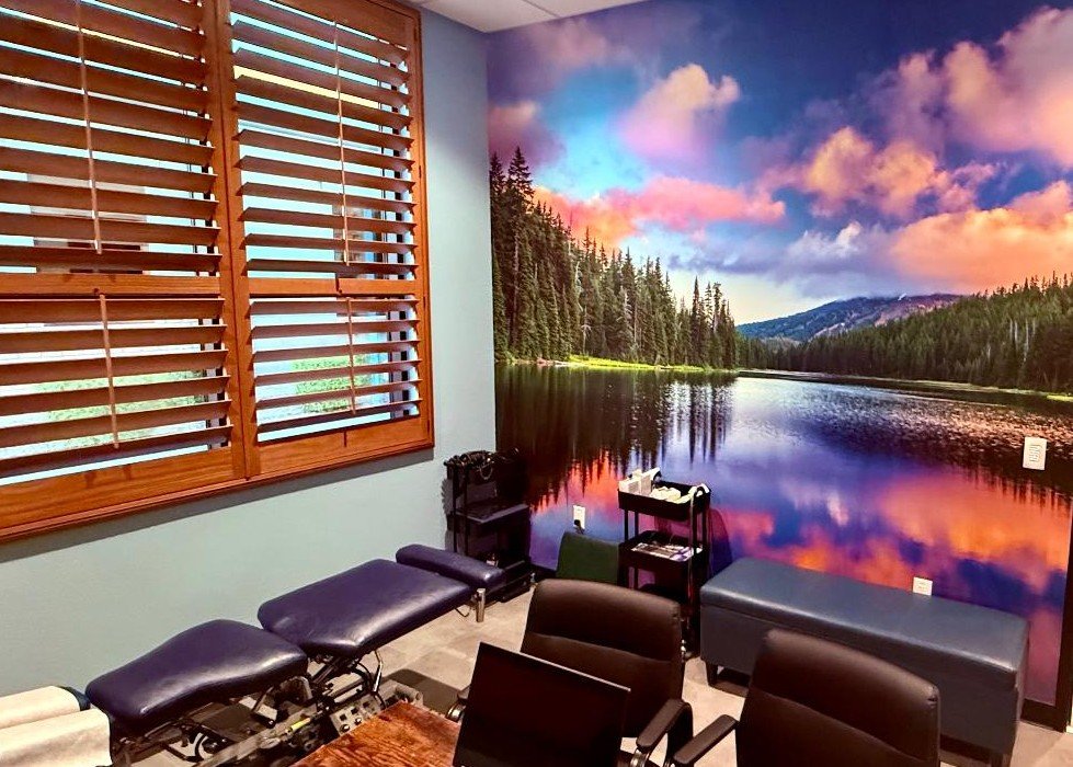 The Lake chiropractic treatment room at The Nature of Health in Gilbert, AZ