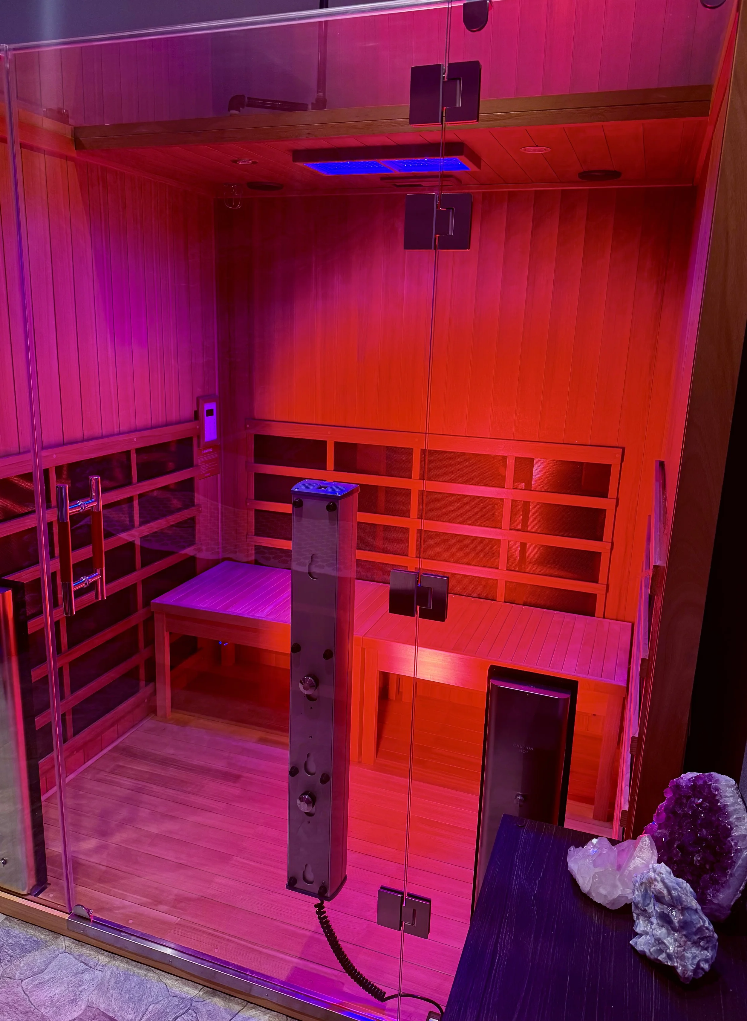 Clearlight infrared sauna with chromotherapy and red light therapy at The Nature of Health in Gilbert, AZ