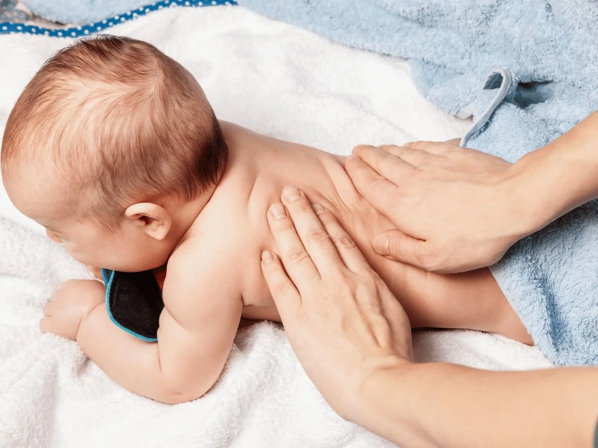 Gentle infant chiropractic adjusting at The Nature of Health in Gilbert, AZ