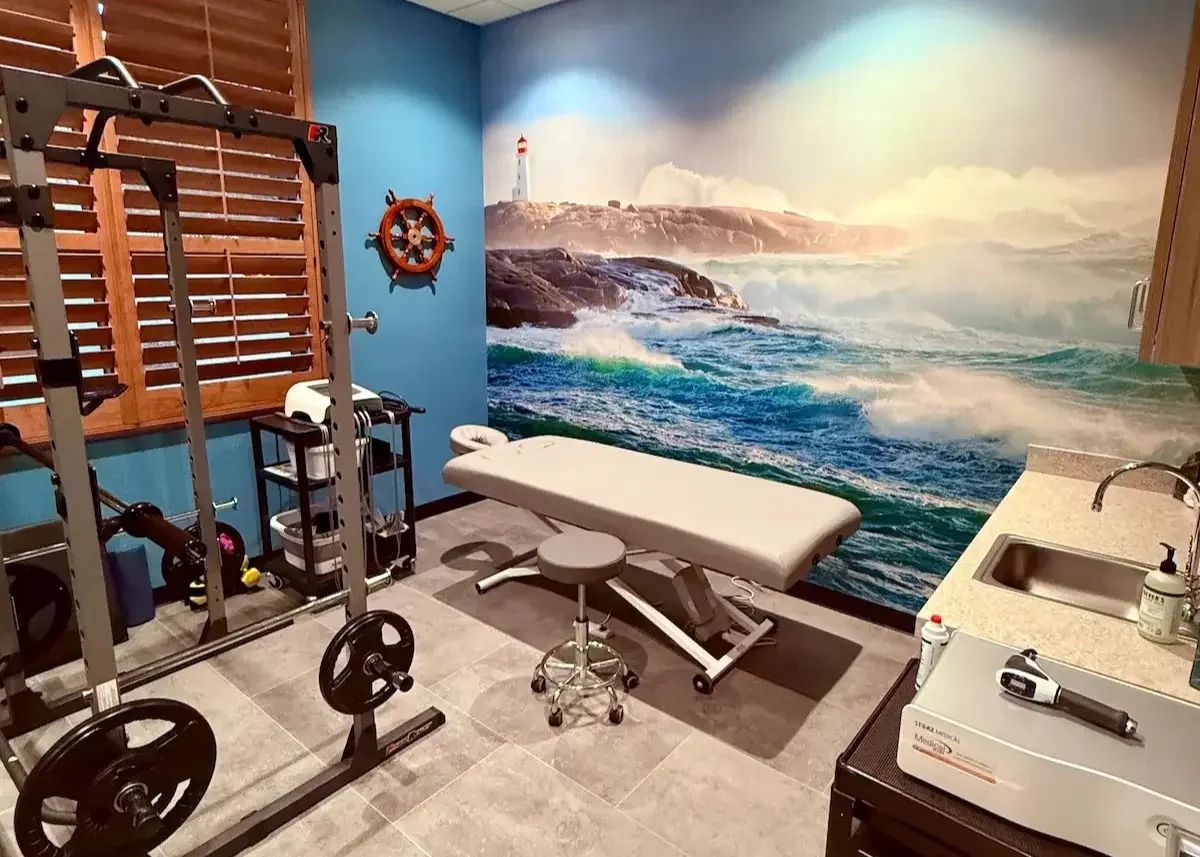 The Coast physical medicine treatment room at The Nature of Health in Gilbert, AZ