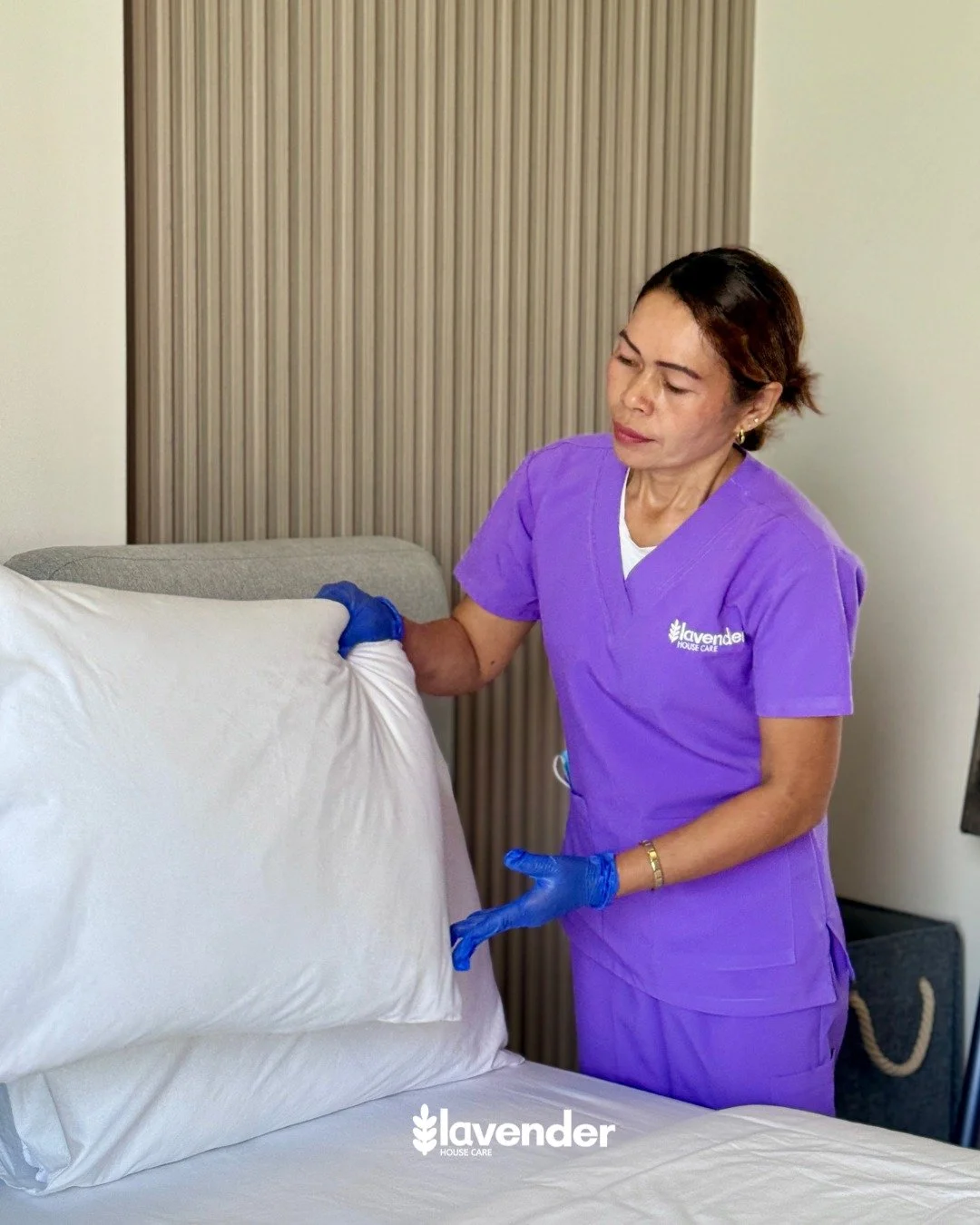 ✨ Every detail matters. At Lavender Housecare, we believe a perfectly made bed is the start of a perfectly cared-for home. 🛏️💜
Let us bring peace, comfort, and cleanliness to your space &mdash; one pillow at a time.

#lavenderhousecare #dubaicleani