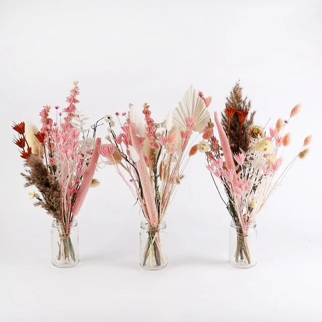 Pastel Dried Flower Trio