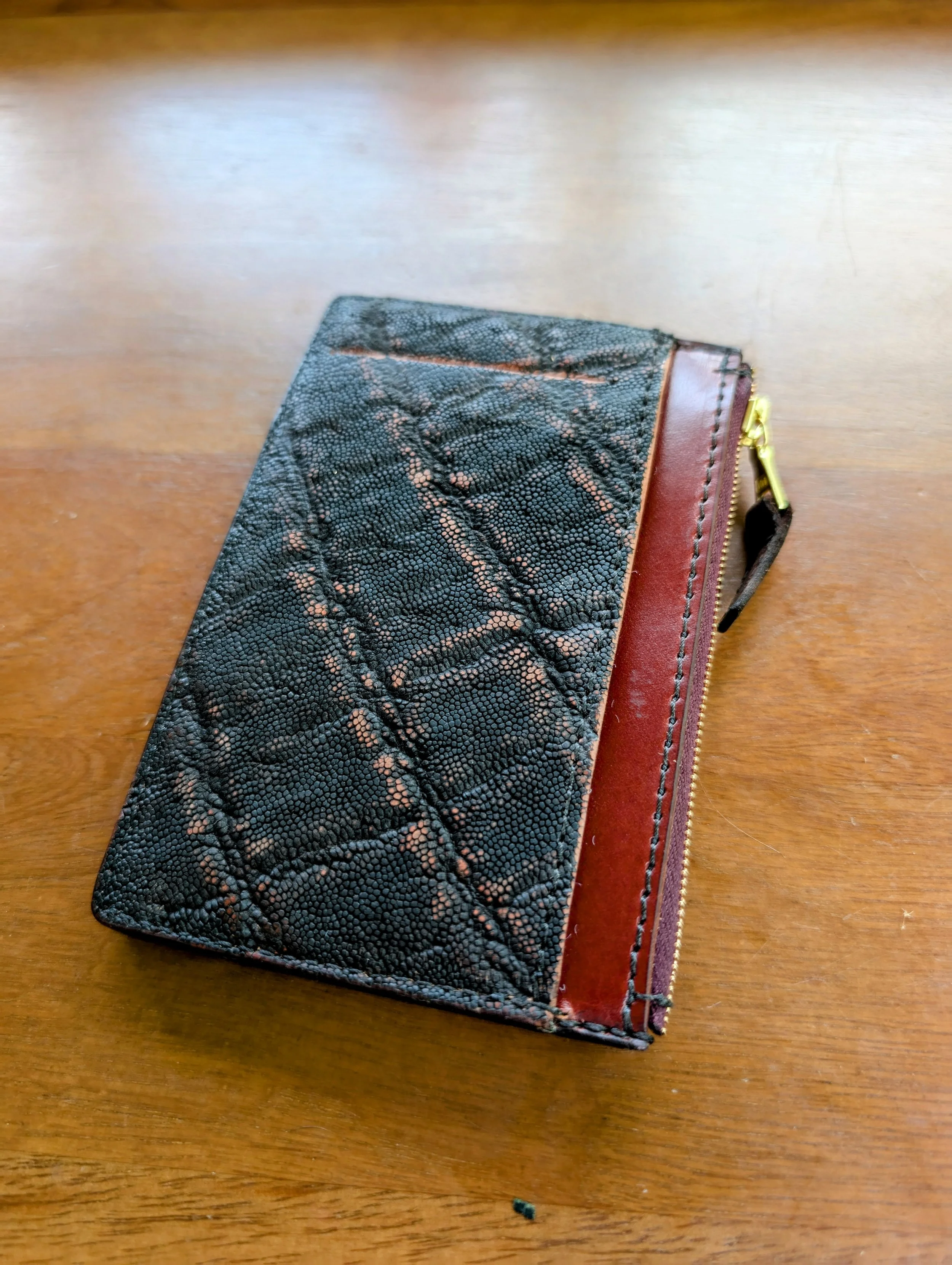 Indlovu Wallet: A Bespoke Elephant Leather & Shell Cordovan Artifact