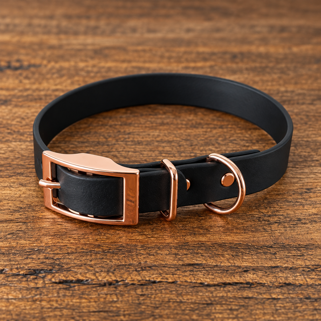 Flat Biothane Collar (Rose Hardware)