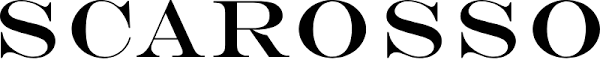 Close-up of the word 'SCAROSSO' in bold black letters on a white background.