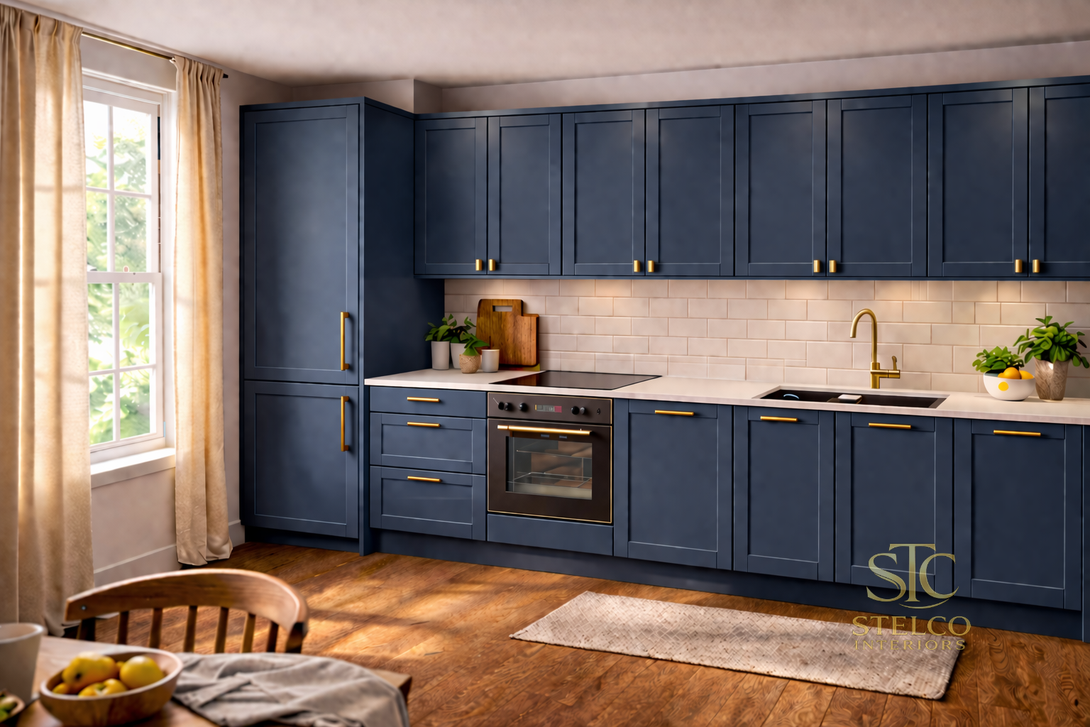 Cozy navy blue shaker kitchen.png