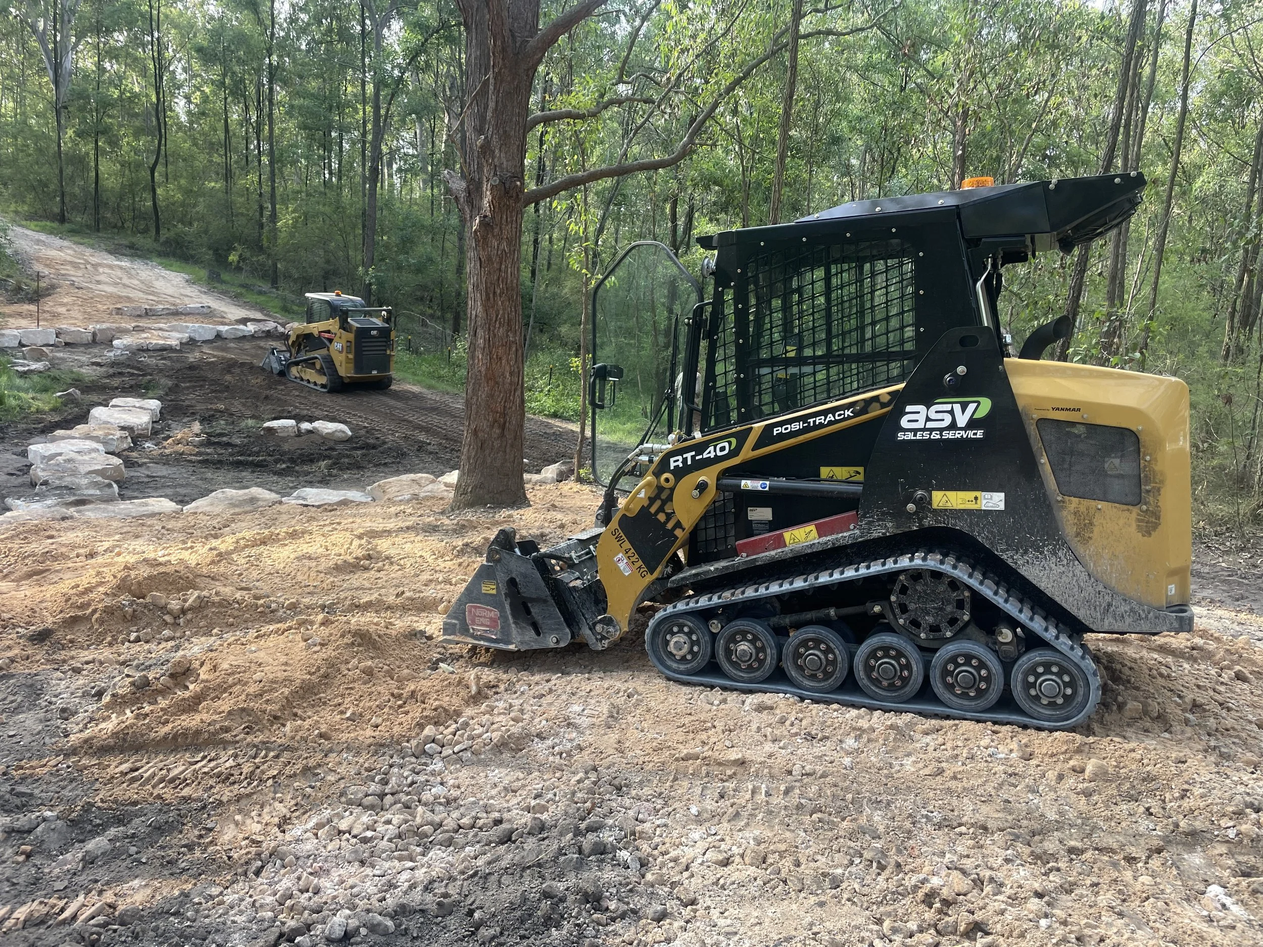 Walking Track Resurfacing & Drainage Works with Small Machinery