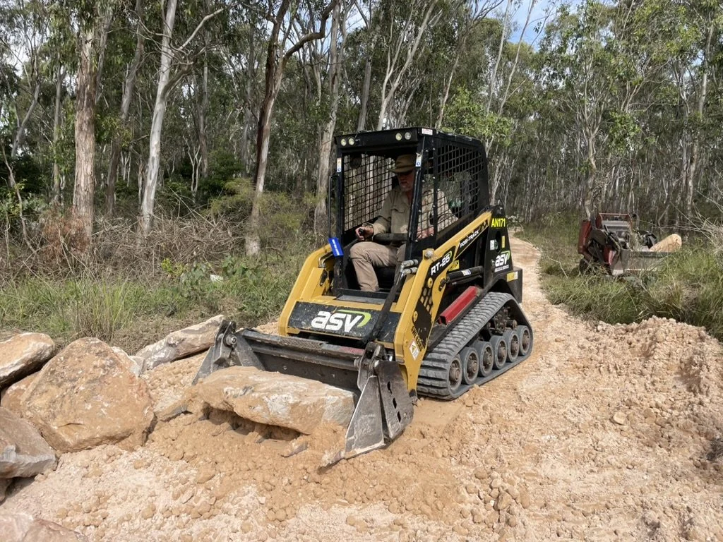 Machine Based Walking Track Construction