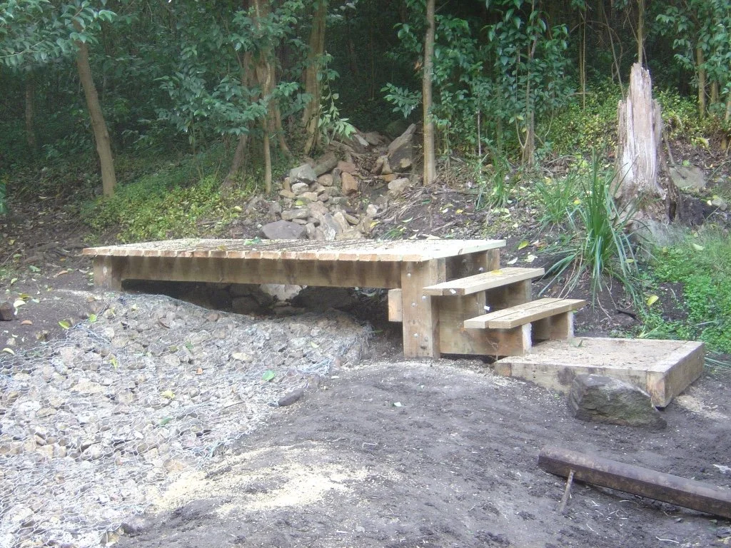 Small Pedestrian Bridge Construction