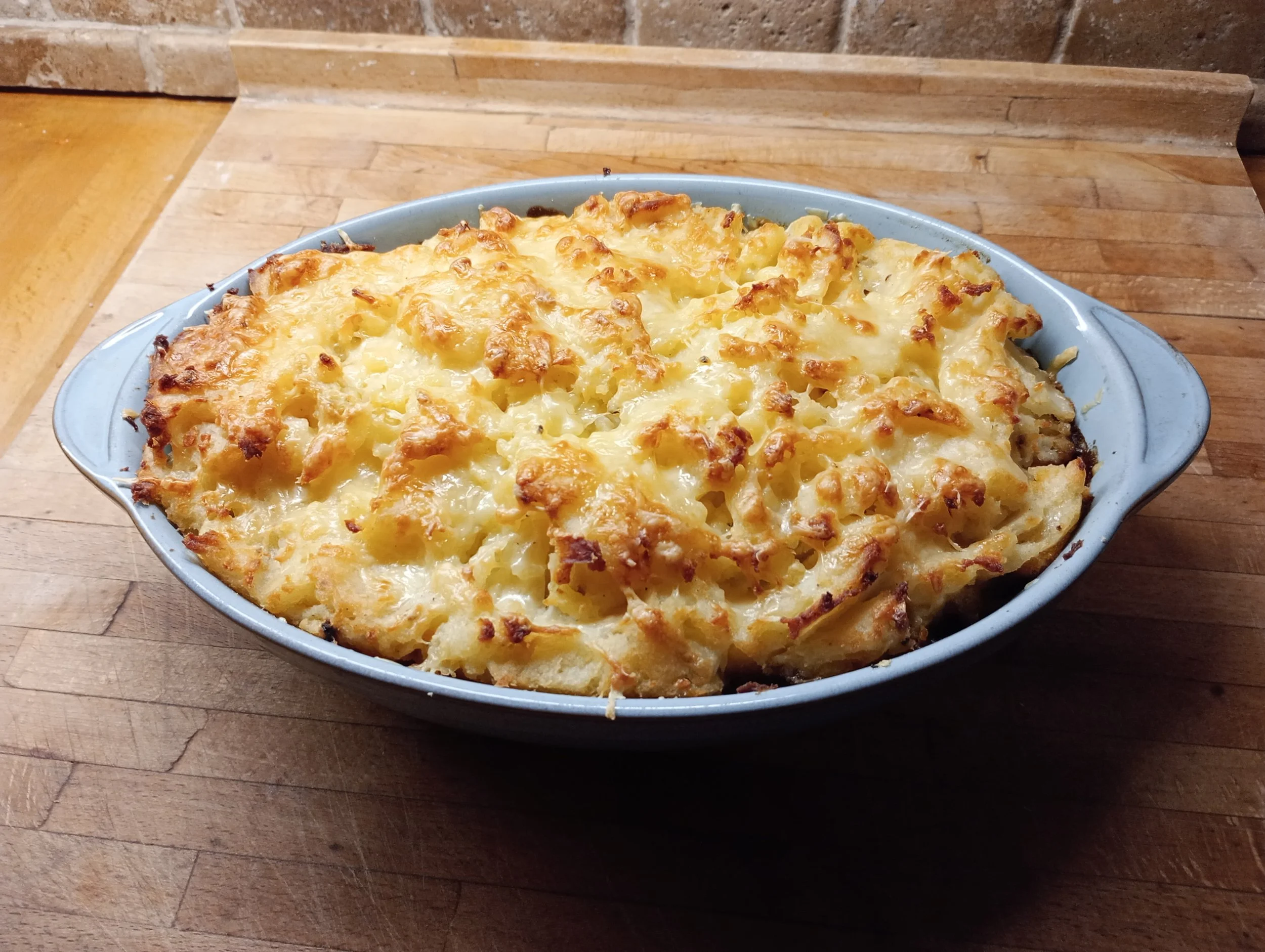 Delicious nutritious homemade fish pie