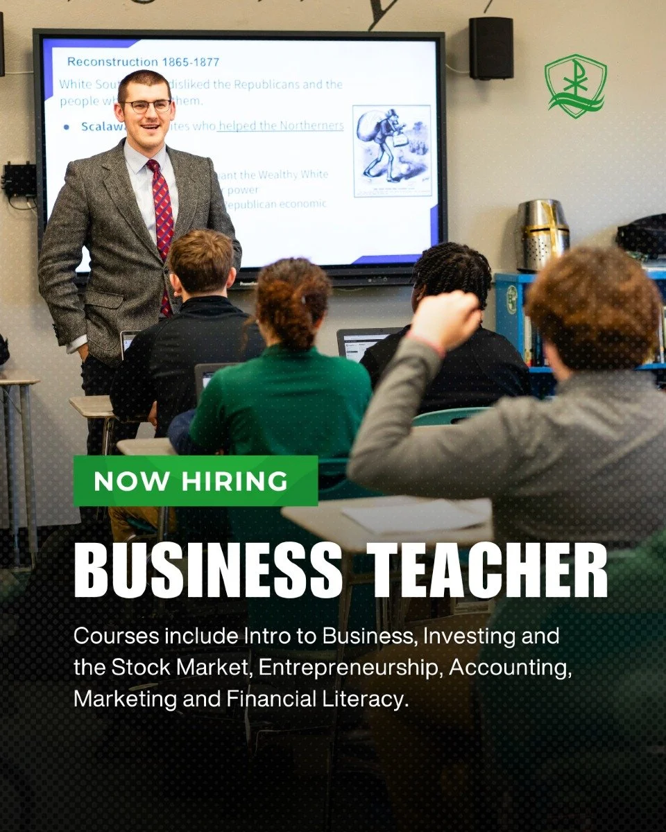 📢 We&rsquo;re Hiring!
Holy Name High School in Parma Heights, OH, is seeking a full-time Business Teacher to inspire and educate the next generation of leaders.

Join our Catholic, college-preparatory community where students grow in mind, body, and