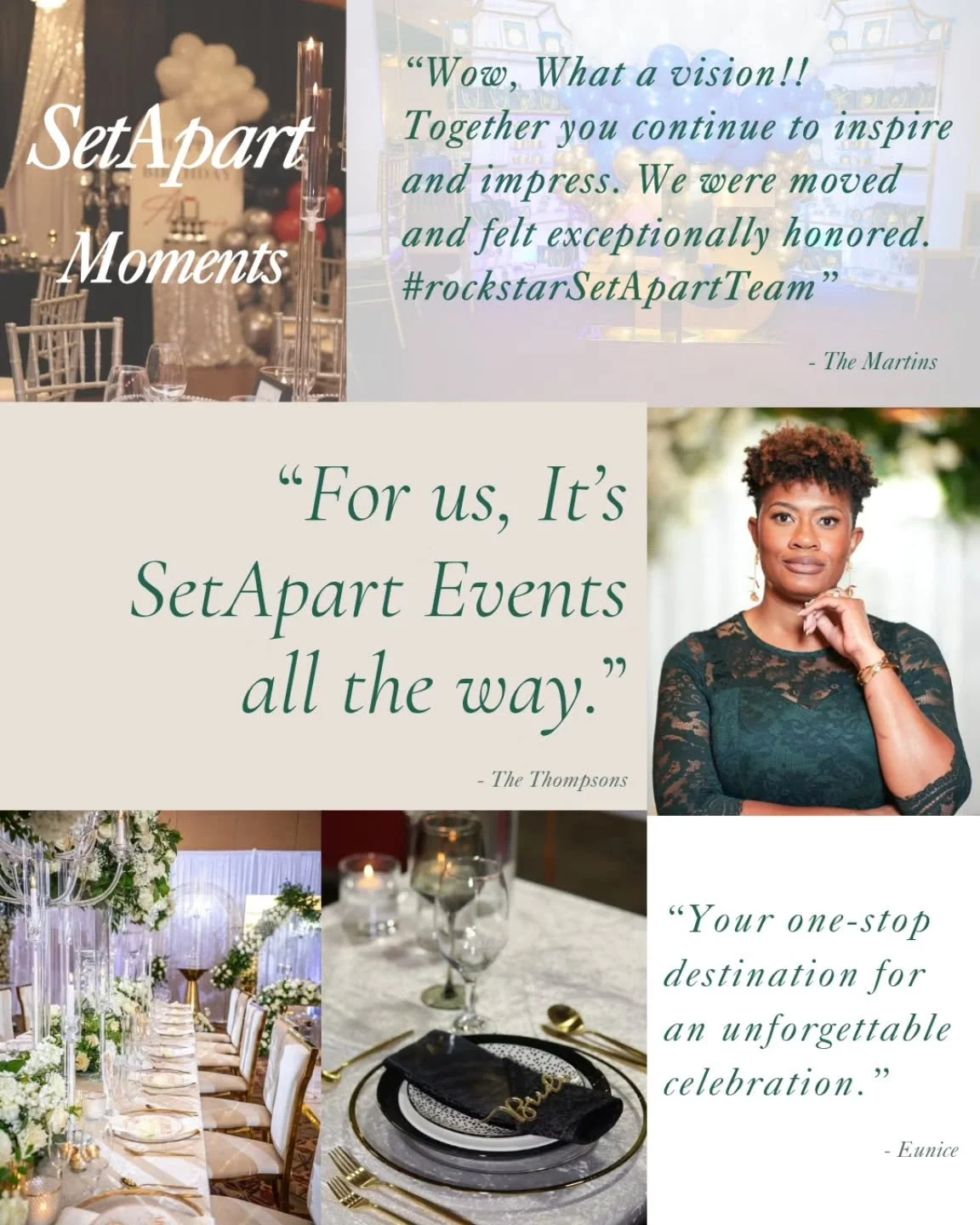 Moments like these remind us why we do what we do. 
SetApart moments, thoughtfully designed, deeply felt, and beautifully executed.

From vision to reality, we&rsquo;re honored to create spaces that move people, bring families together, and leave las