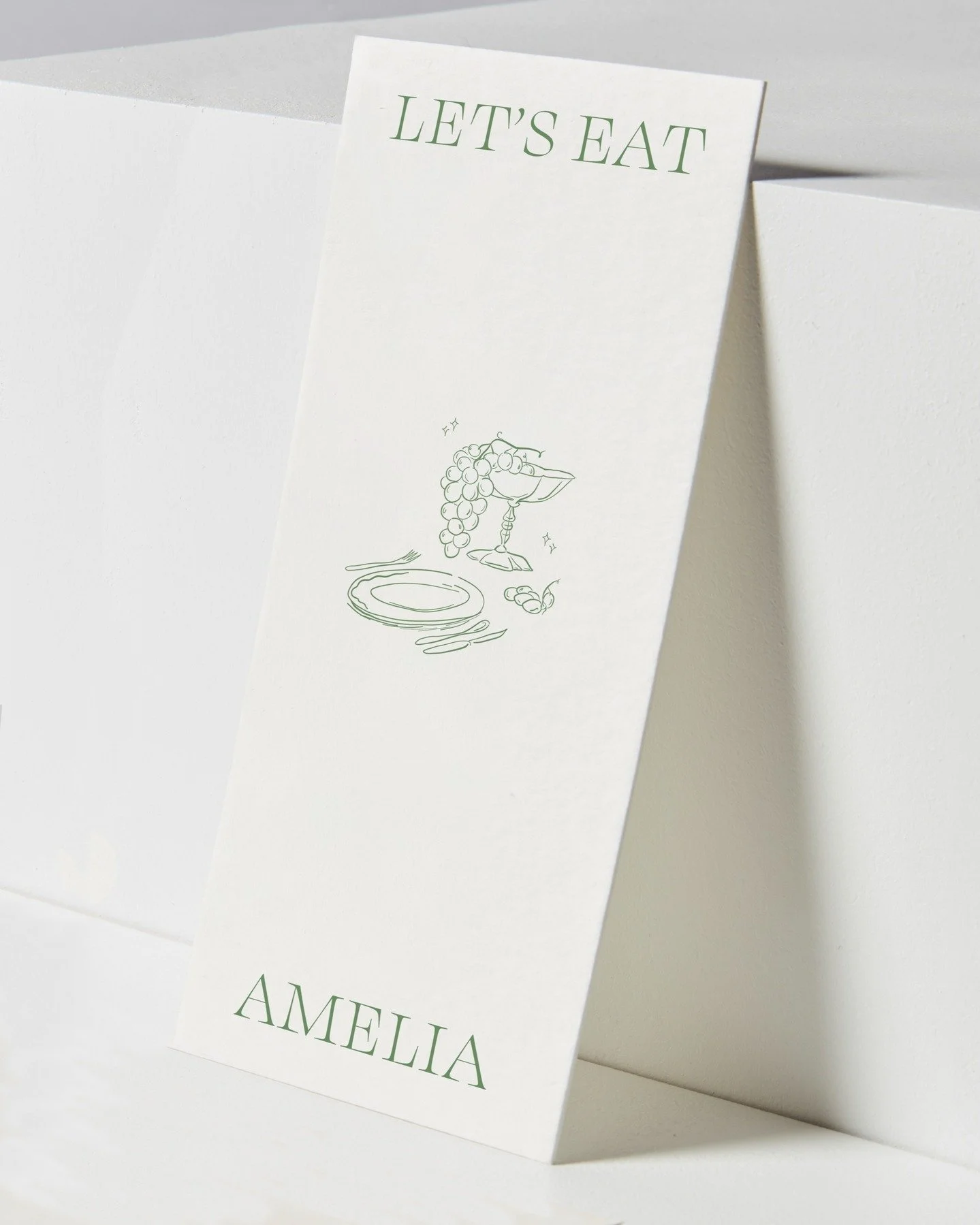 Hand-illustrated oversized personalised menus for Steph &amp; Cam in olive

Full Design &amp; Coordination @clothandconfettievents
Stationery @jemandi_designs

#modernwedding #winerywedding #melbournewedding #weddingmenu #personalisedmenu #weddingill