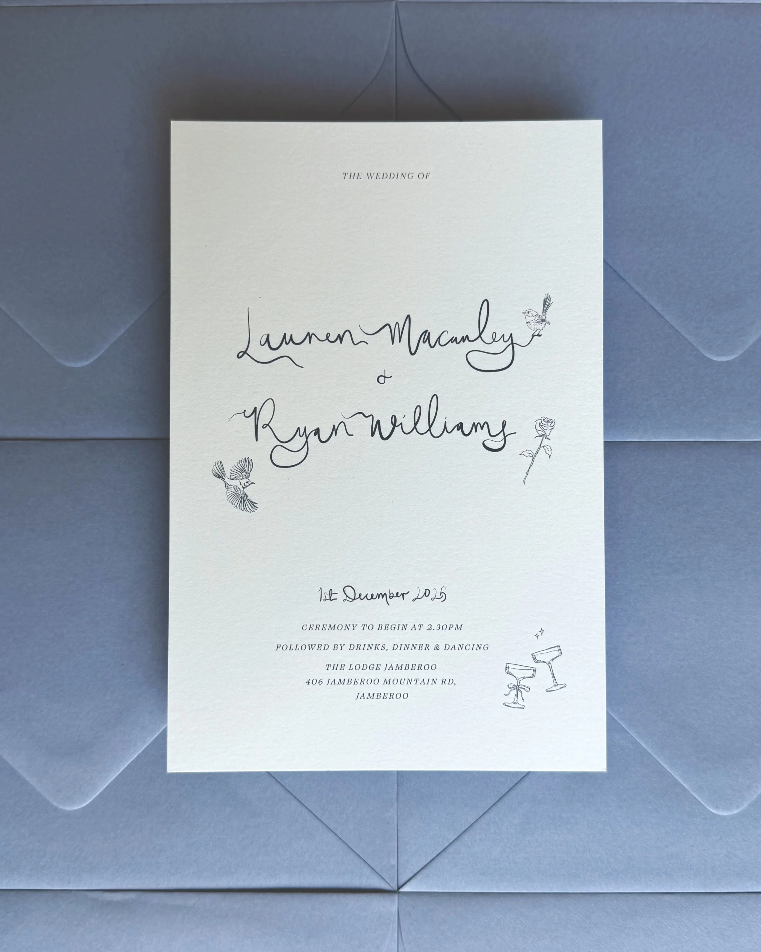 For Lauren &amp; Ryan, from our Assemble collection at the gorgeous @thelodgejamberoo