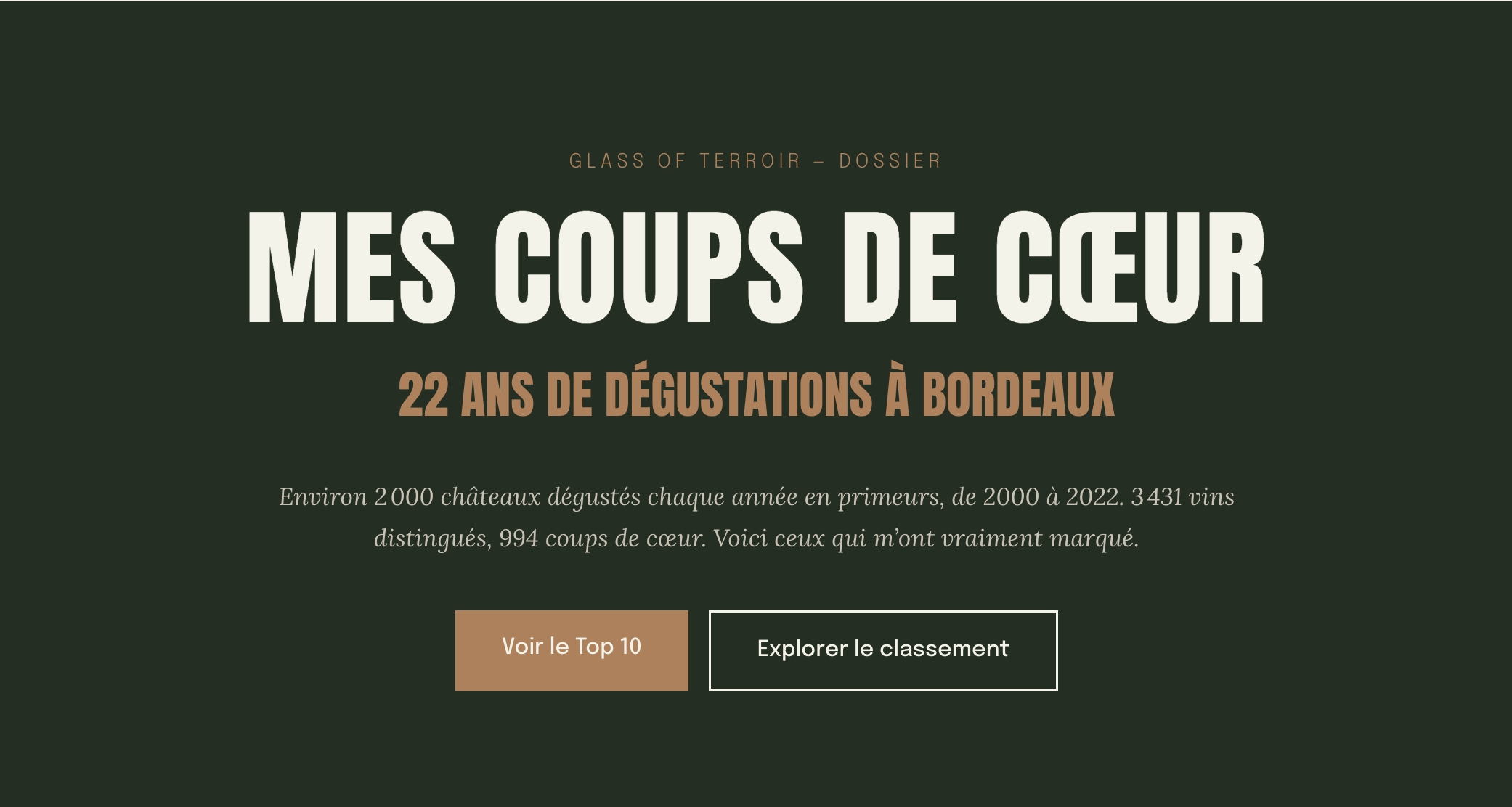 MES COUPS DE COEUR EN PRIMEUR