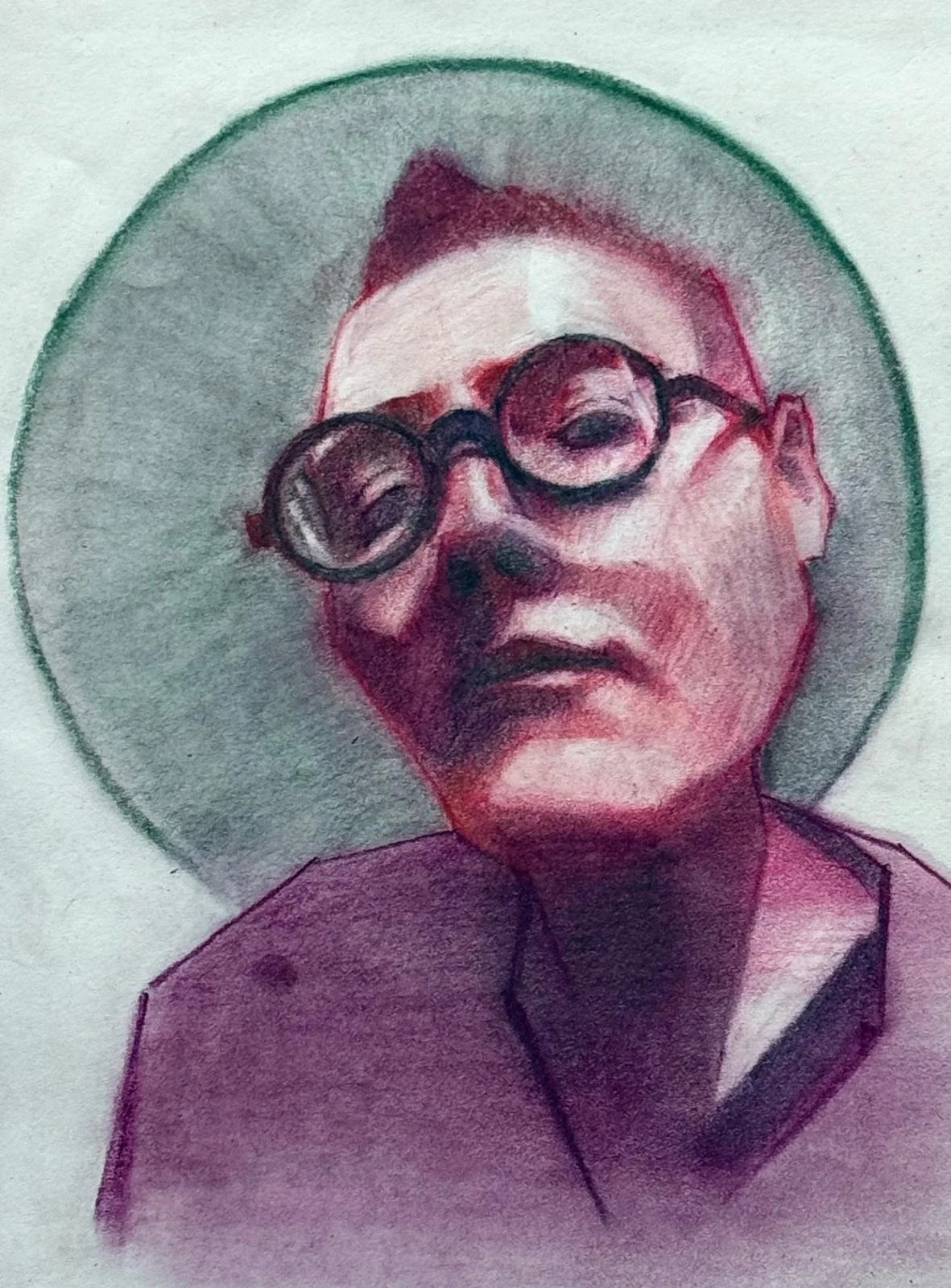 Selfie - Pastel on Paper