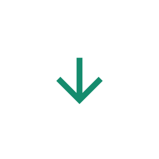 White circular button with a downward arrow