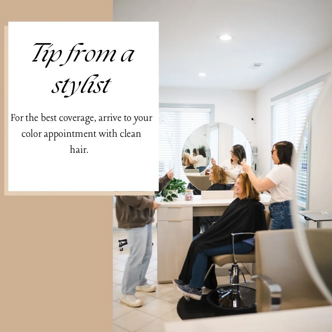 We&rsquo;ve all heard it, &ldquo;hair color works best on dirty hair&rdquo;. I want you to hear it from your hairstylist: it&rsquo;s a LIE!

The more oils and products you have left on your hair, the harder time color has depositing to cover greys. I