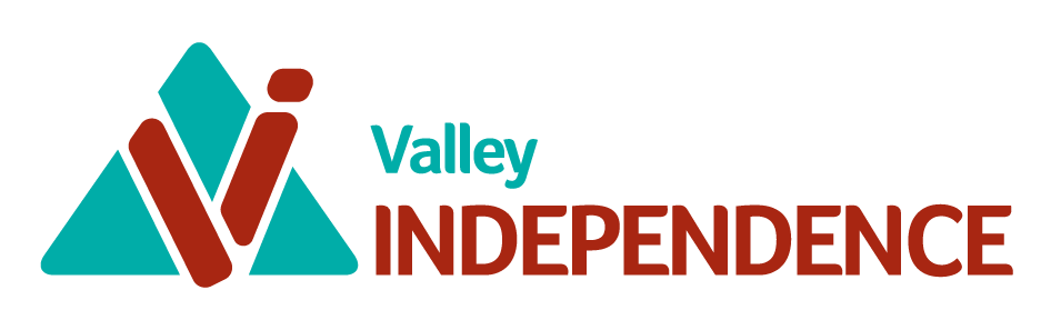 Logo for Valley Independence with the text 'Valley Independence'.