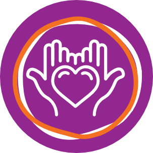 A purple icon representing Valley's value of Empower.