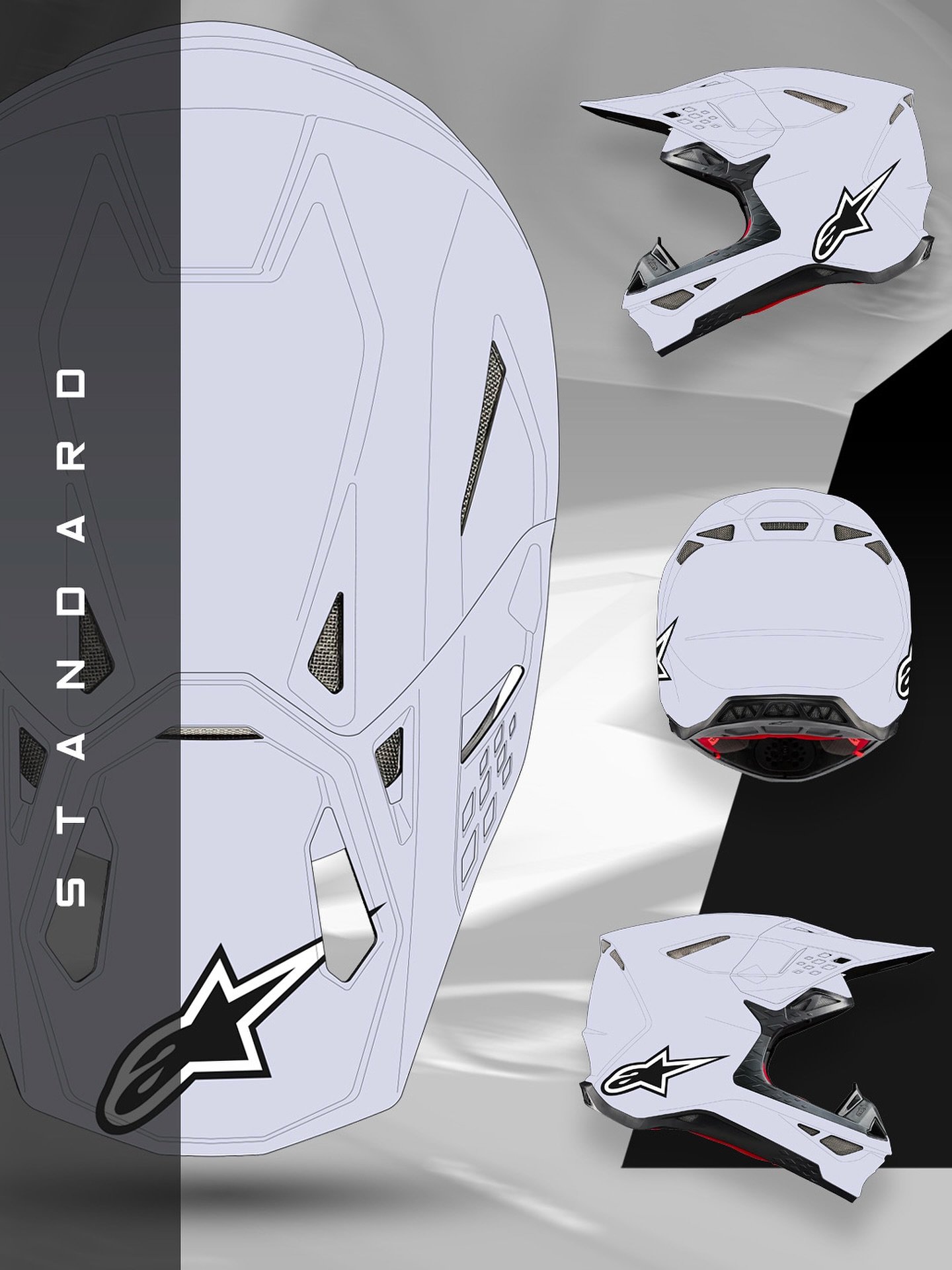 STANDARD

Helmet Design Templates are available at 
www.edgedzns.com

Premium or Standard option - select which one fits your needs and get creating!