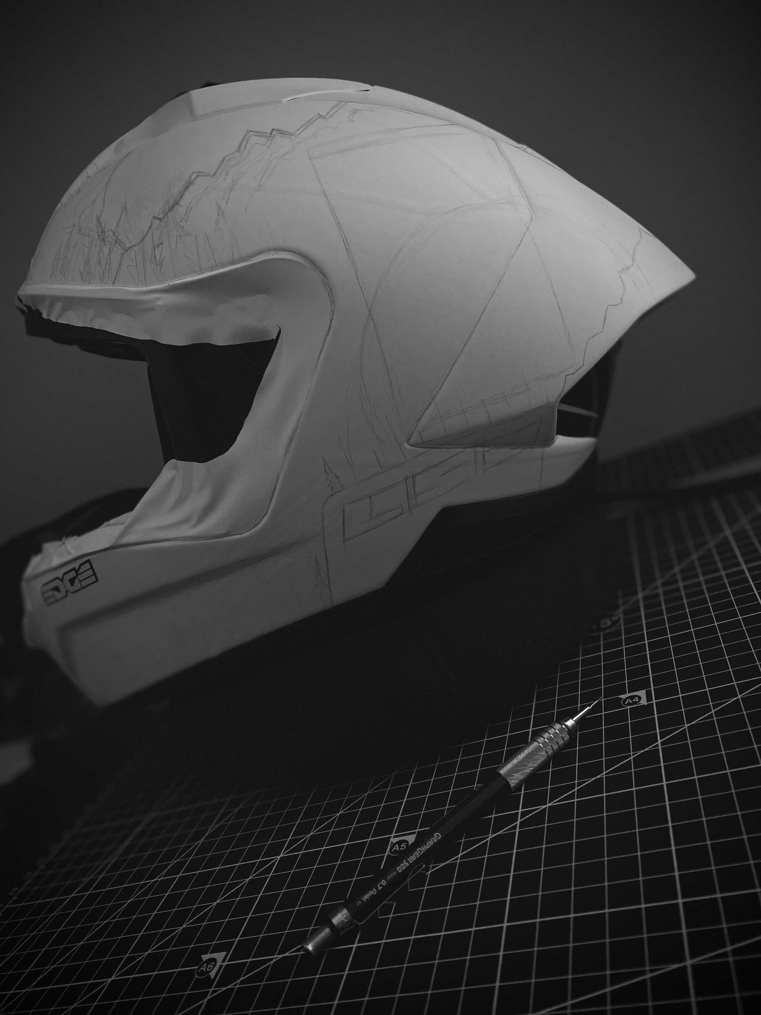 Back To Basics //

With the surge in AI generated &ldquo;art&rdquo; over this year, I thought it was time to get back to my roots. 

Pencil to paper (or in this case - vinyl), creates artwork that is perfectly imperfect. 

My sloppy line work, my fin