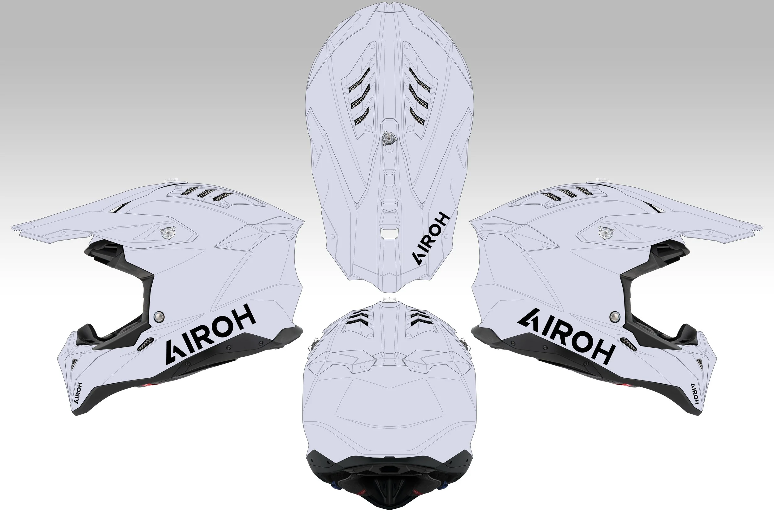 AIROH AVIATOR III STANDARD TEMPLATE