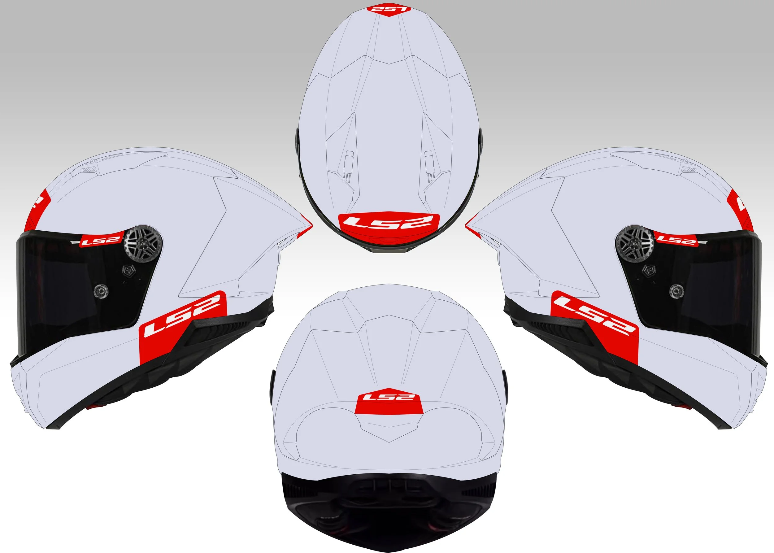 LS2 THUNDER GP STANDARD TEMPLATE