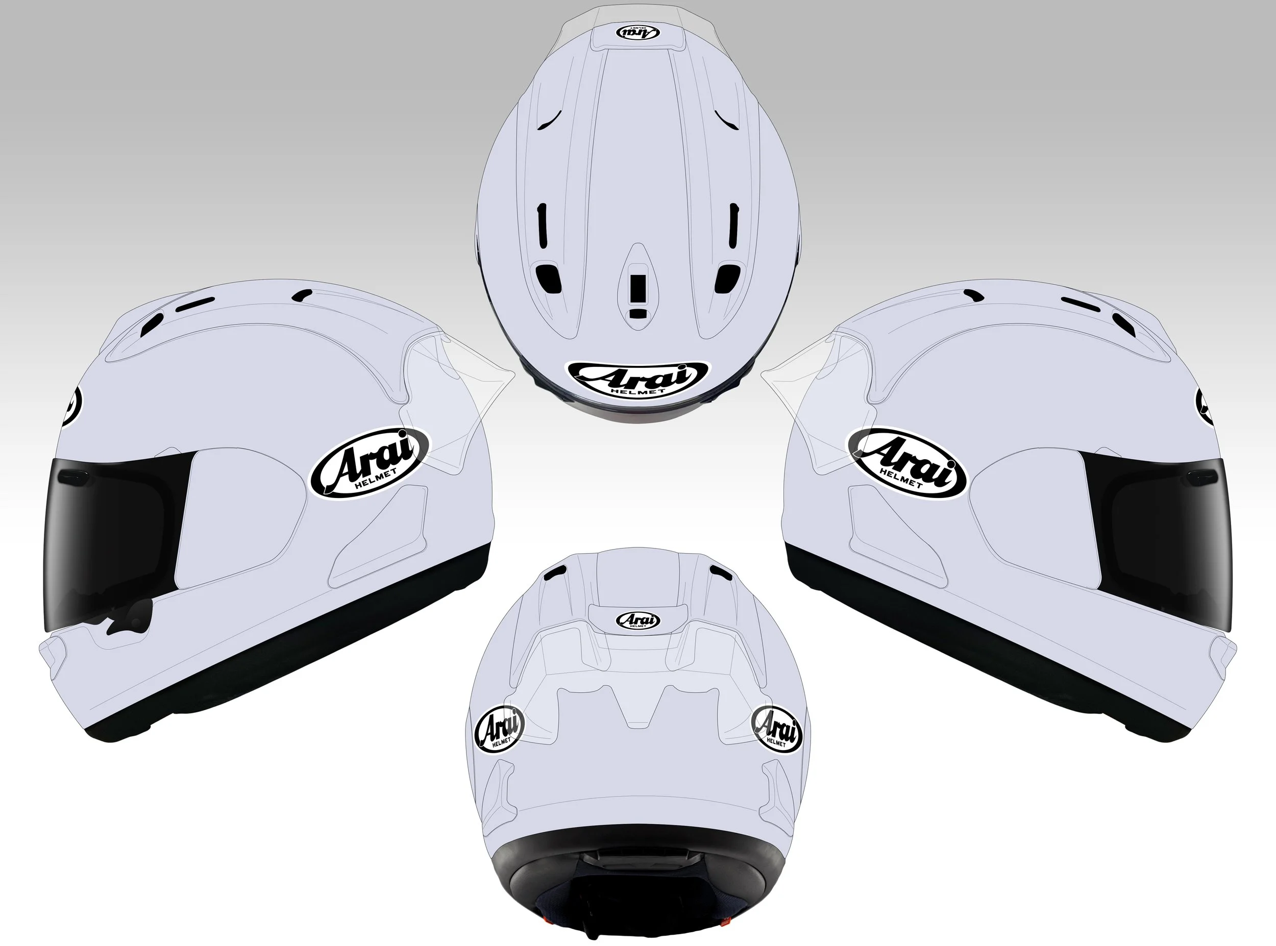 ARAI CORSAIR X STANDARD TEMPLATE