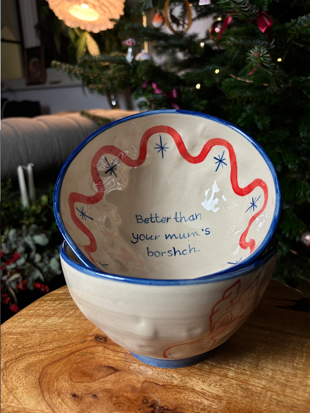 'Better Than Your Mum's Borshch.' - Ceramic Bowl