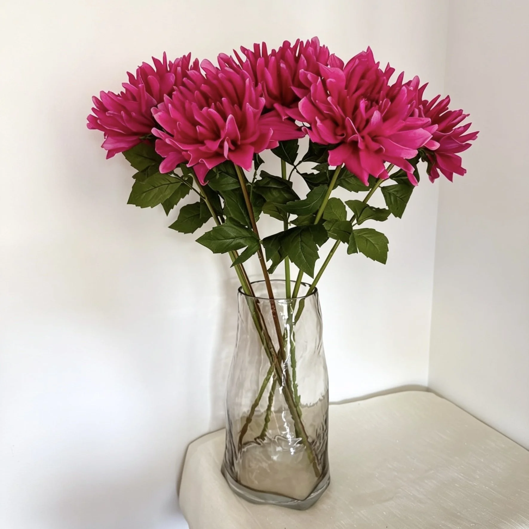 Real Touch Hot Pink Dahlia