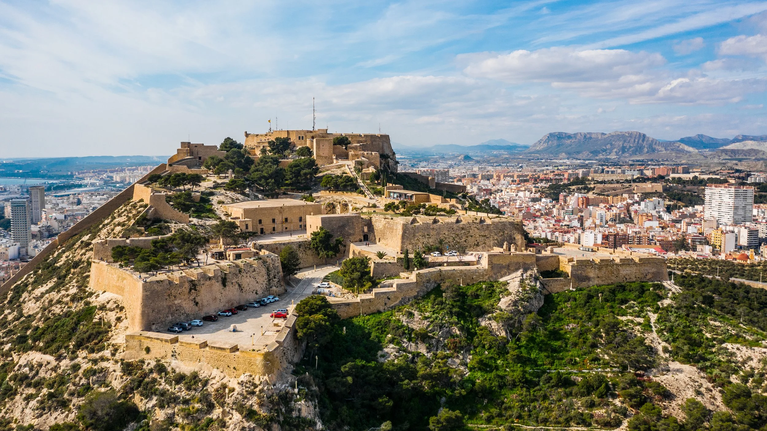 Santa Barbara Castle in Alicante Spain