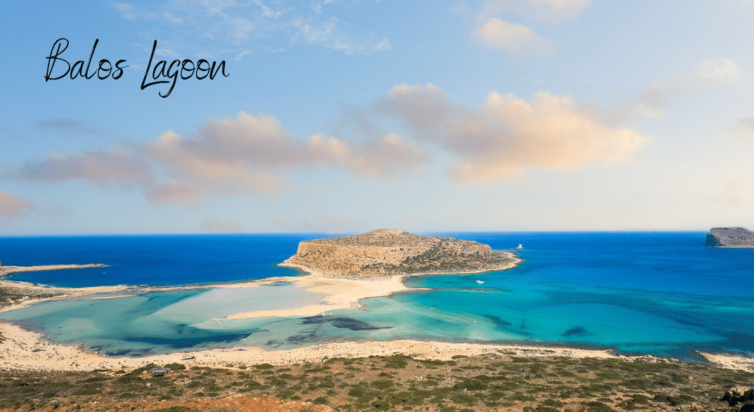 balos lagoon beach in crete greece