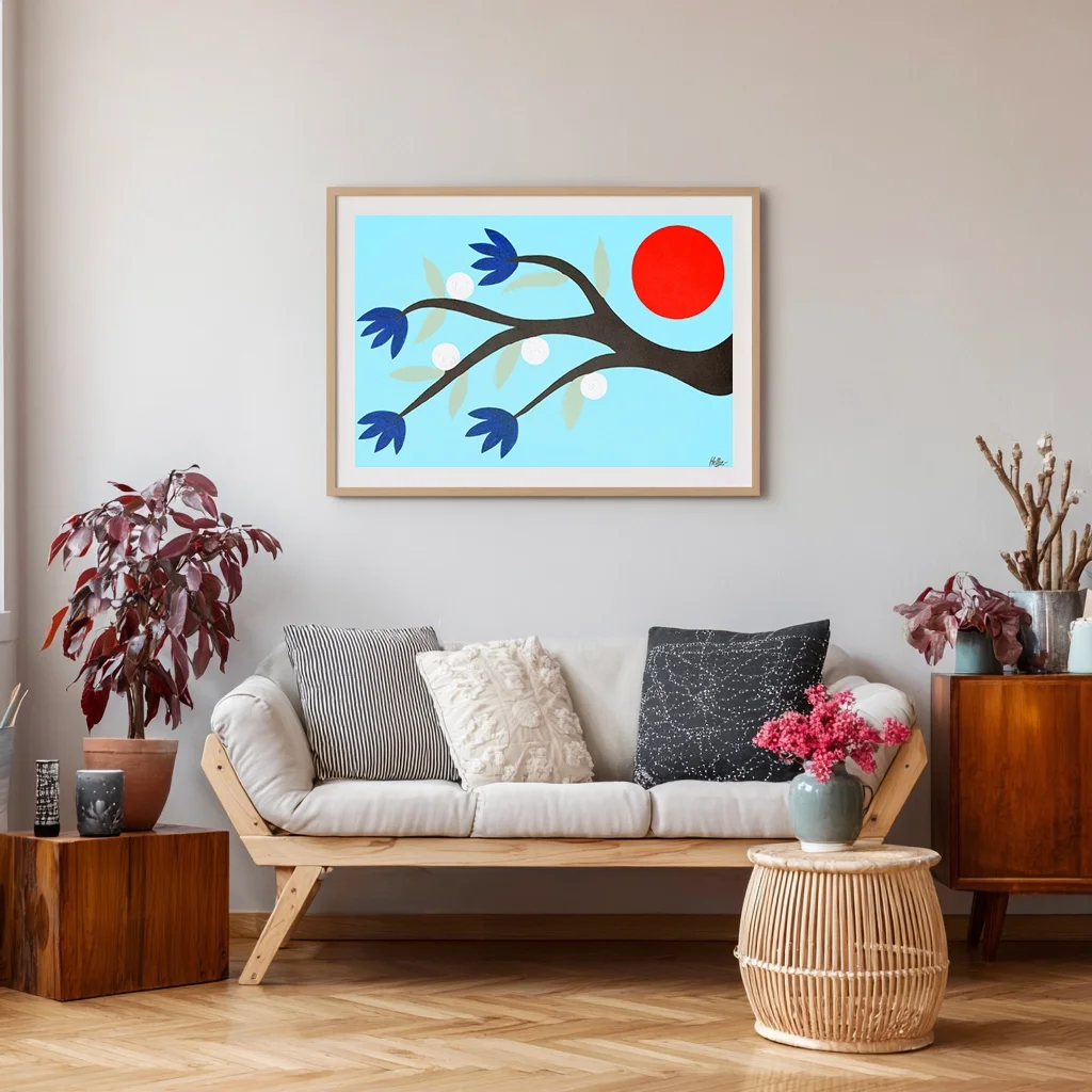 Japanese Sunrise Wall Art