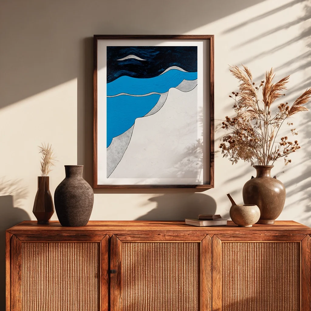 Snow Drift Abstract Wall Print