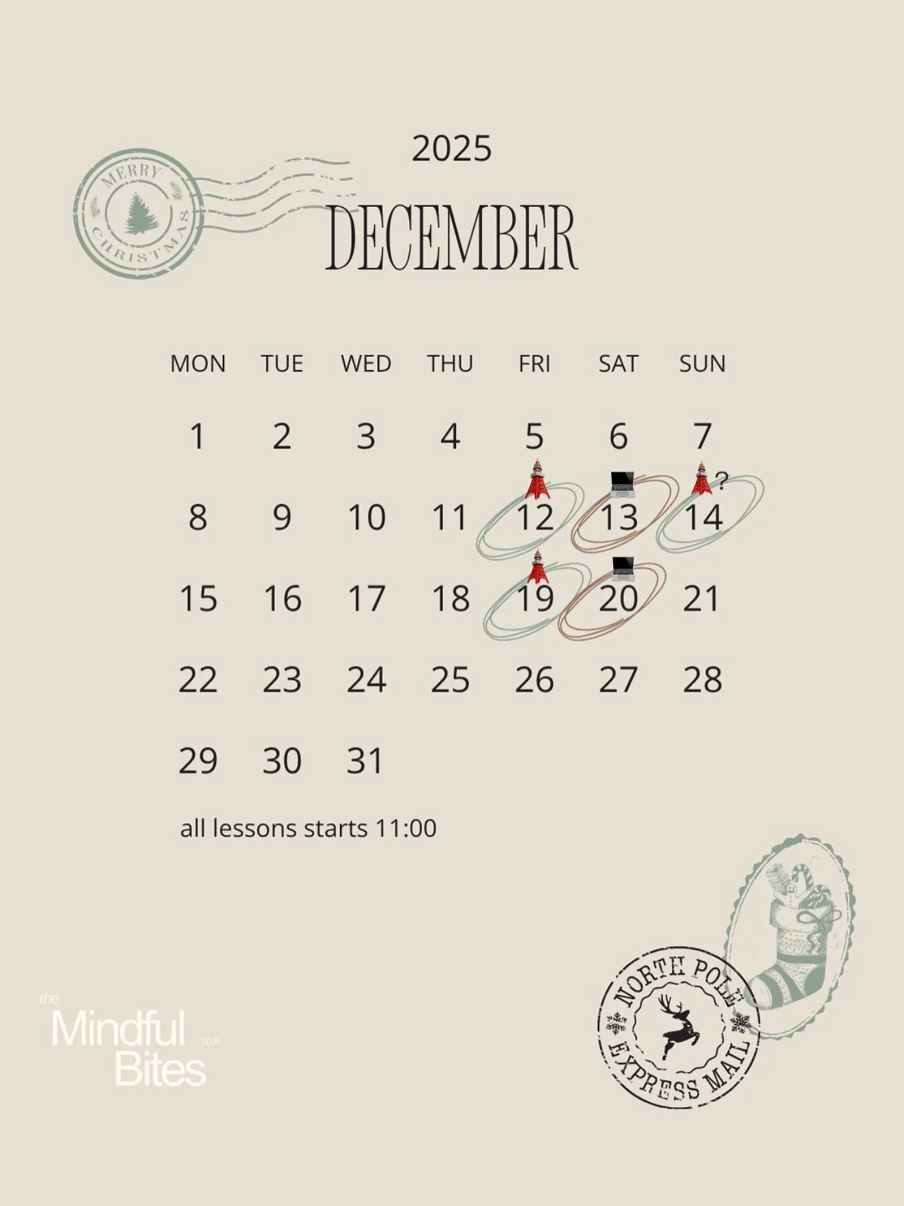 マインドフルネス &times; プラントベースの料理教室🗓️12月スケジュール (世田谷区＆オンライン)

//////////////////////////////////////////////////

すべて11:00- All Vegan 

12/12金🗼こだわりキャロットケーキとチャイ（GF）
12/13土💻こだわりキャロットケーキとチャイ（GF）
12/14日🗼こだわりキャロットケーキとチャイ（GF）
日曜はリクエストあればやろうかな

12/19金🗼冬のパーティメ