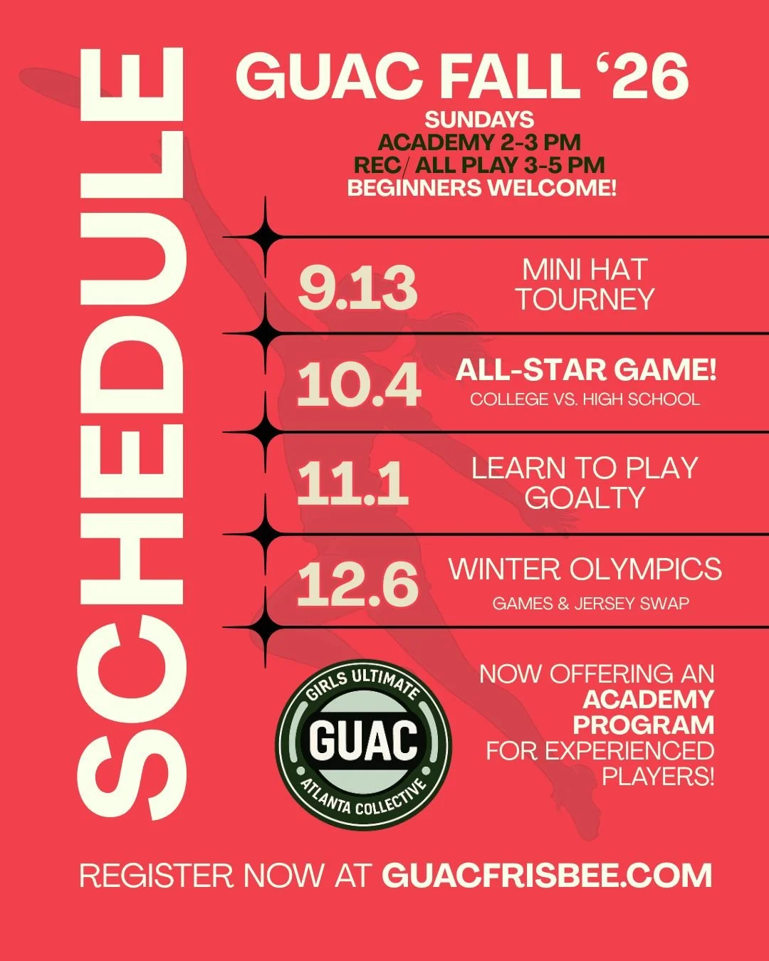 Fall Schedule