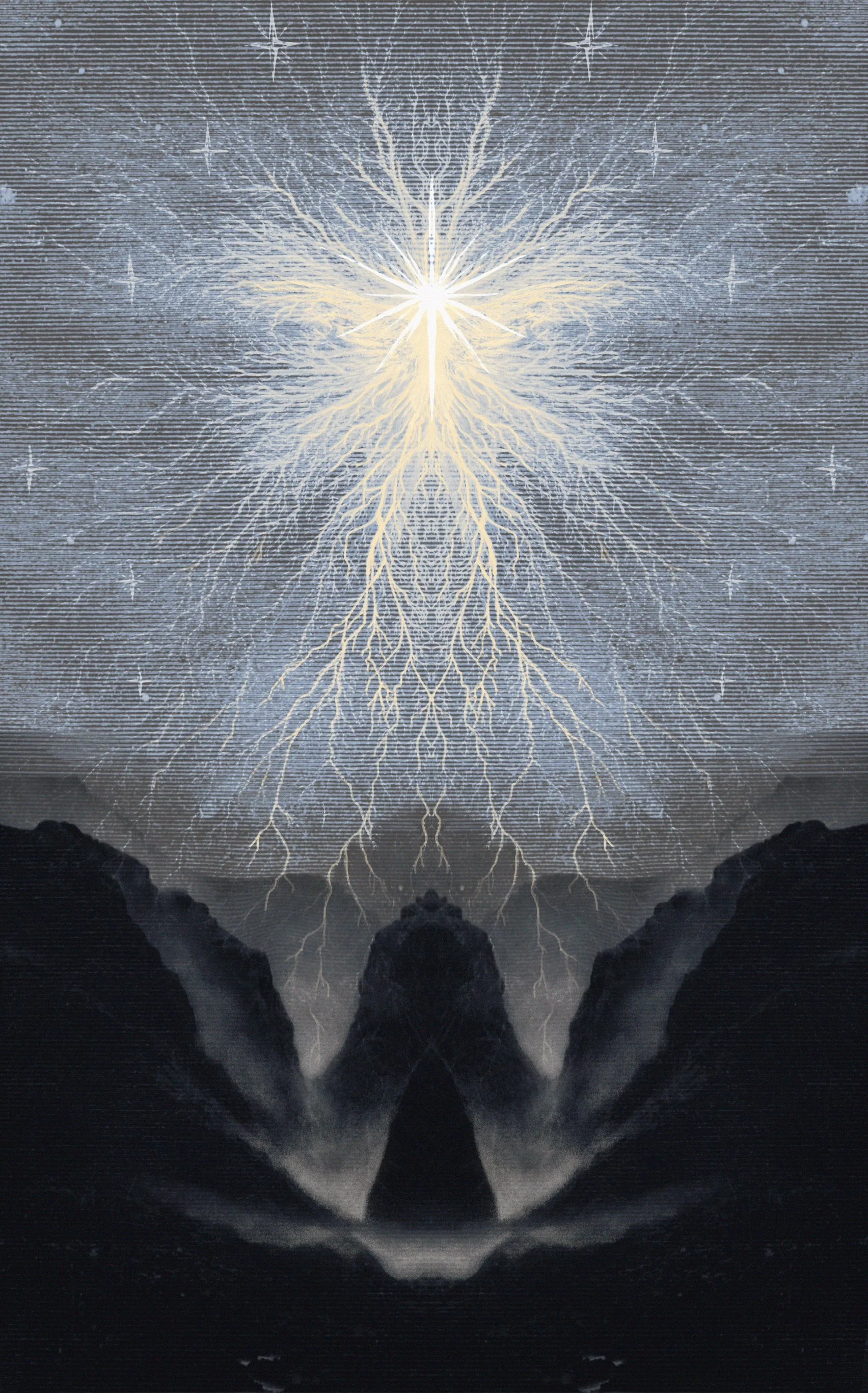 Symmetry, 2022. Digital collage and drawing