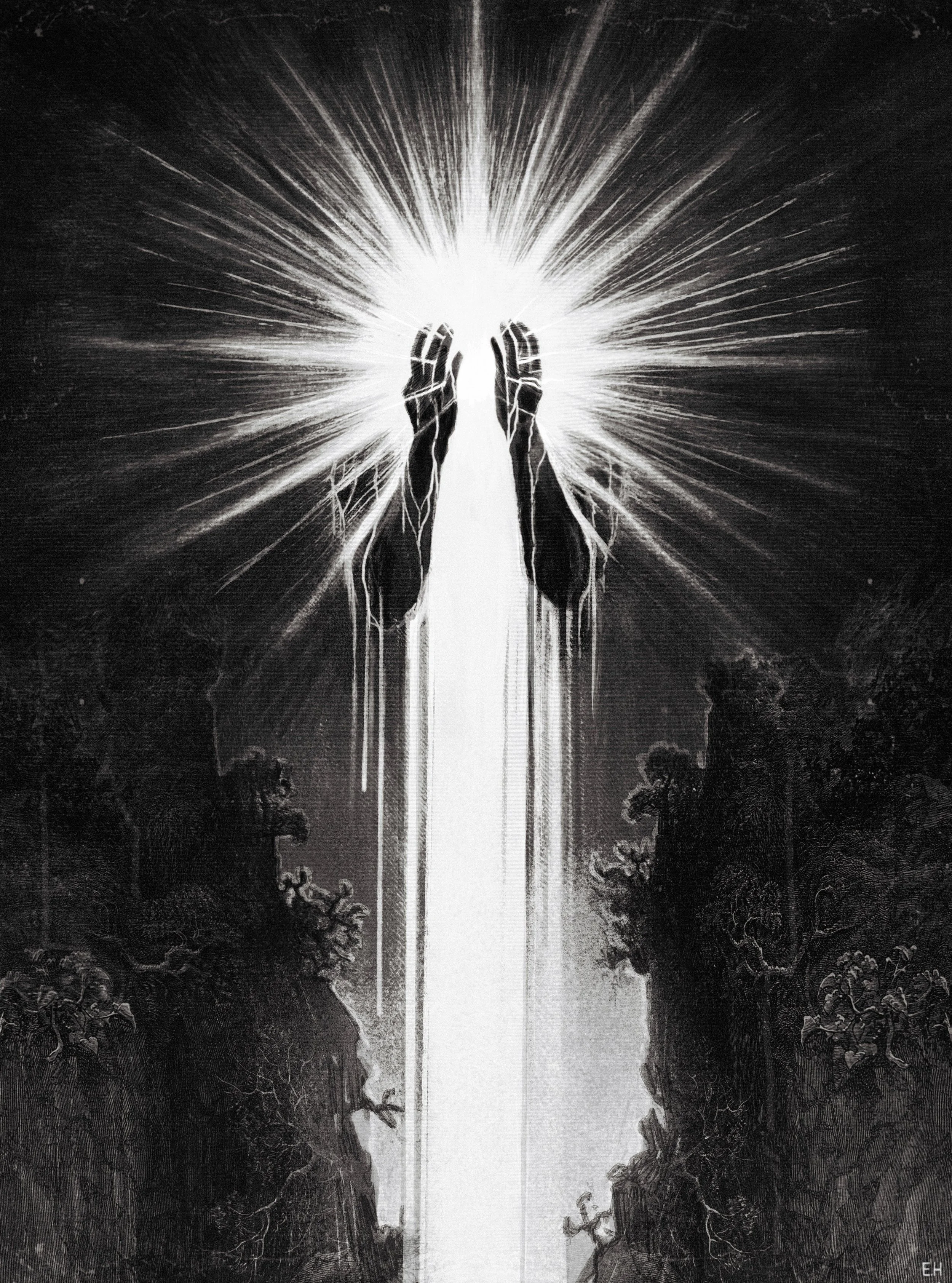 Lament, 2022. Digital collage and drawing