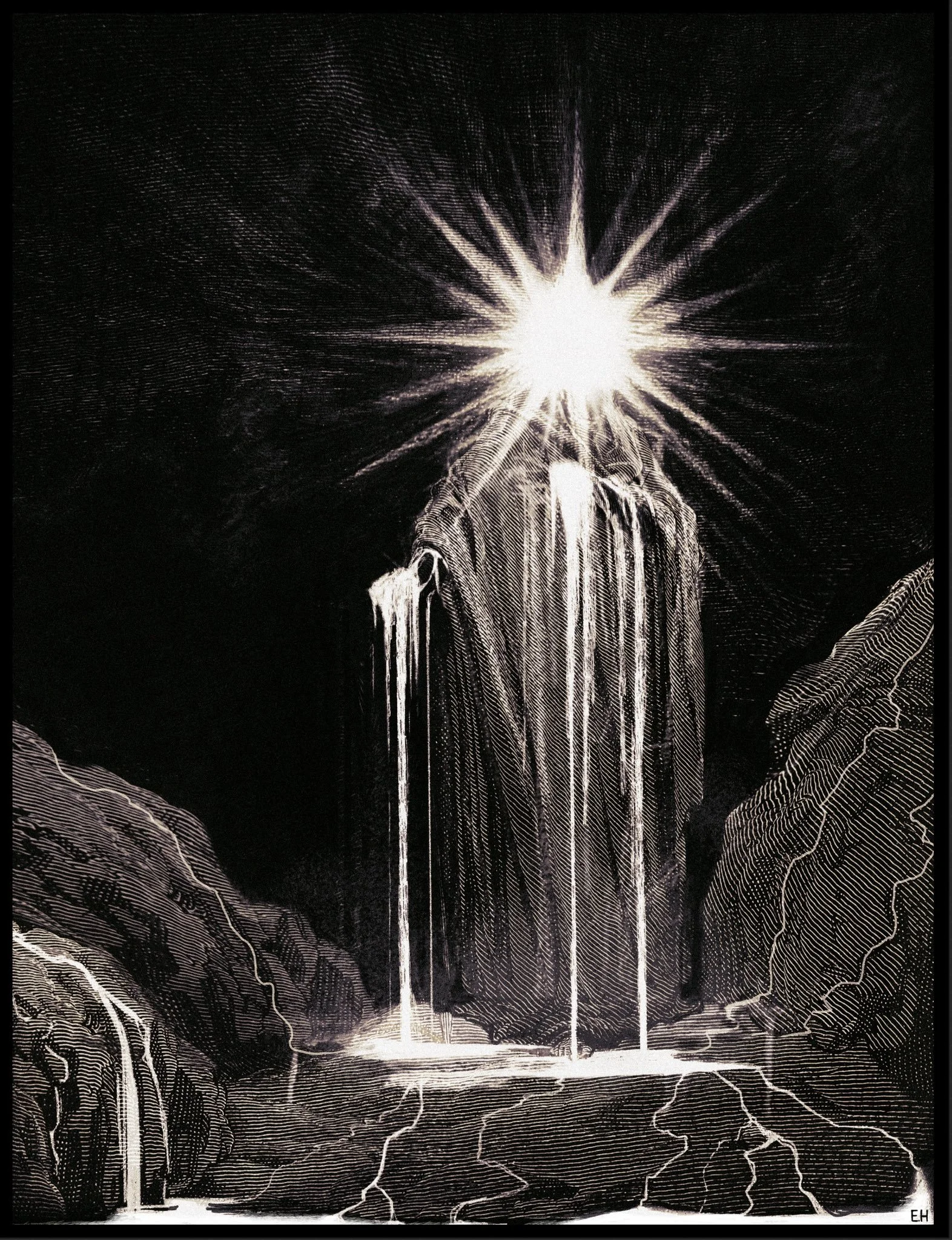 Oracle, 2022. Digital collage and drawing