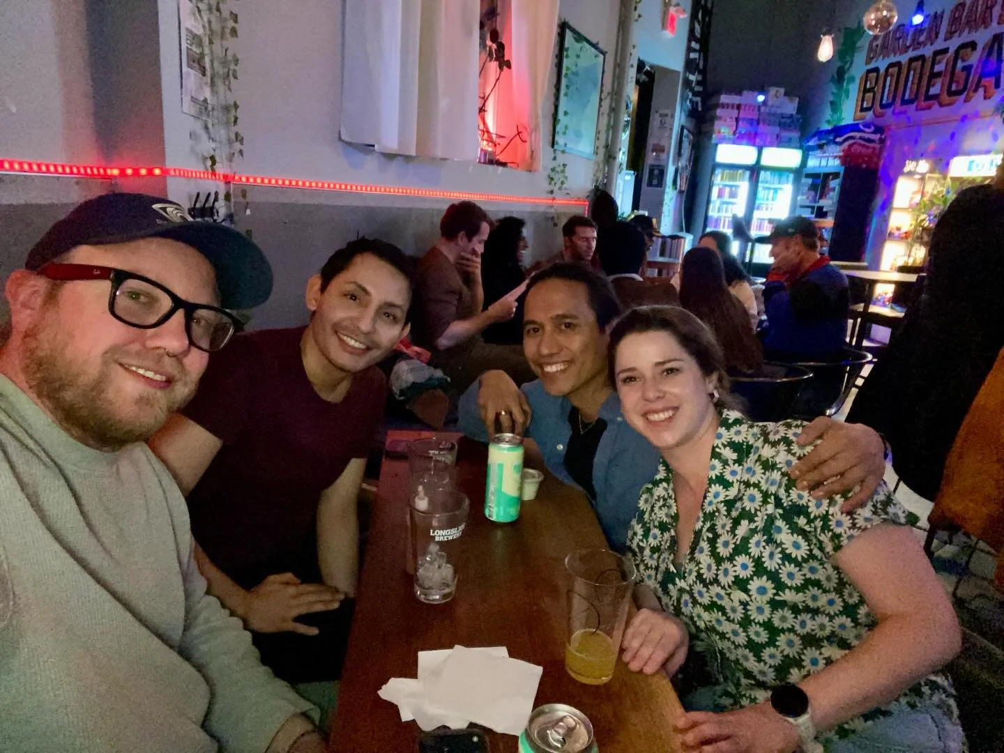 Been quiet because we&rsquo;re working on some cool things behind the scenes - so here&rsquo;s a pic of some creatives collaborating at a cool bar. 

Good things coming 😎