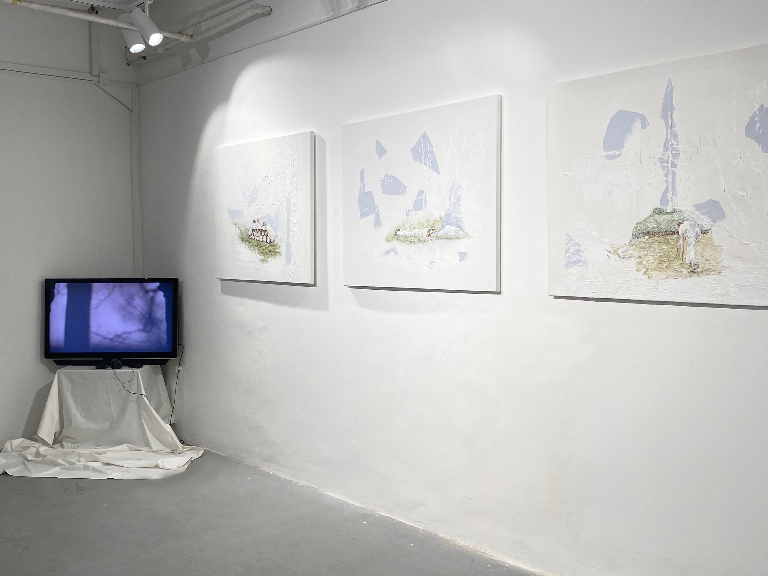 Installation view, 2024. 1111 Gallery, Budapest