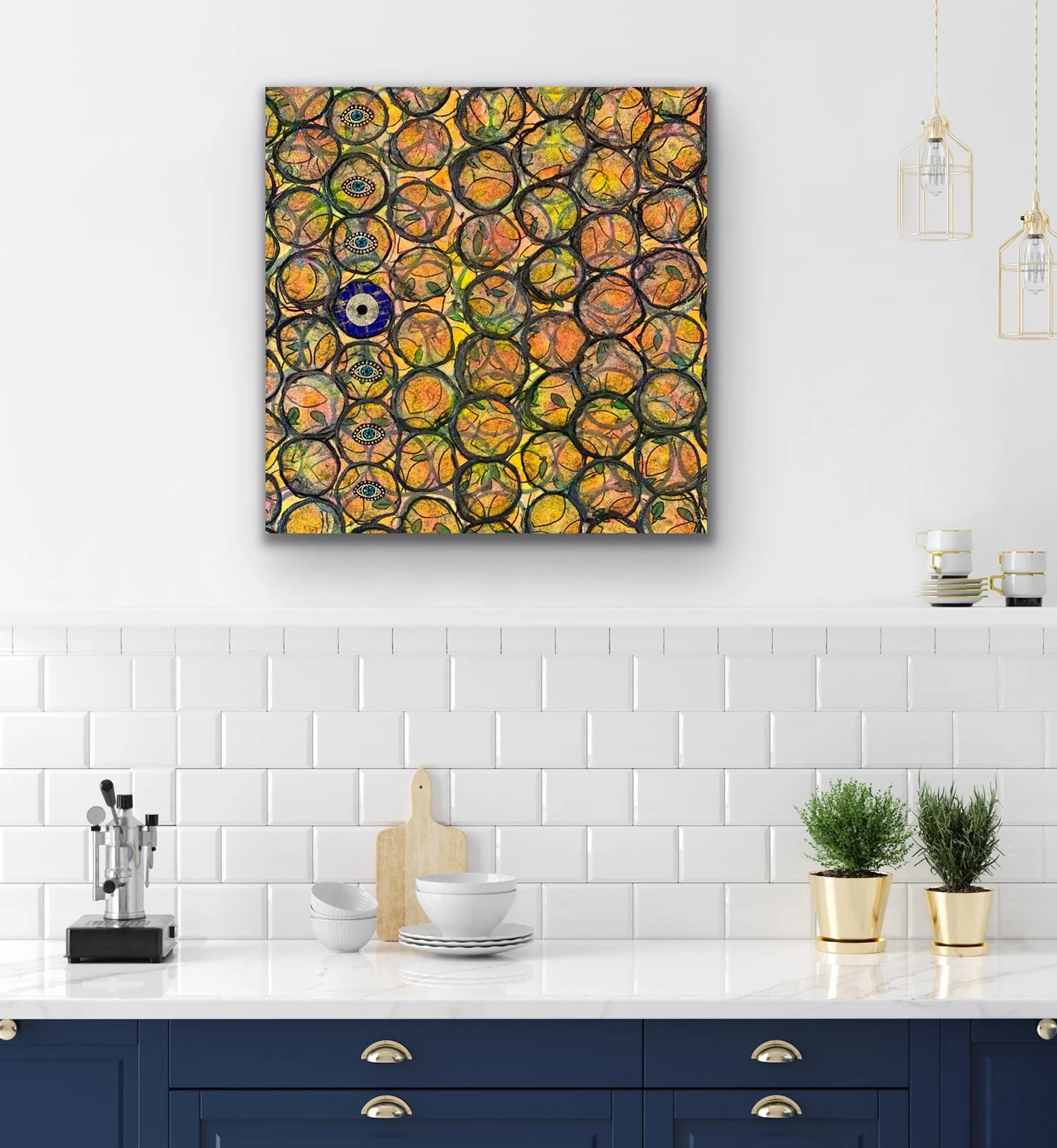Mati Series #33, Mixed Media on Canvas