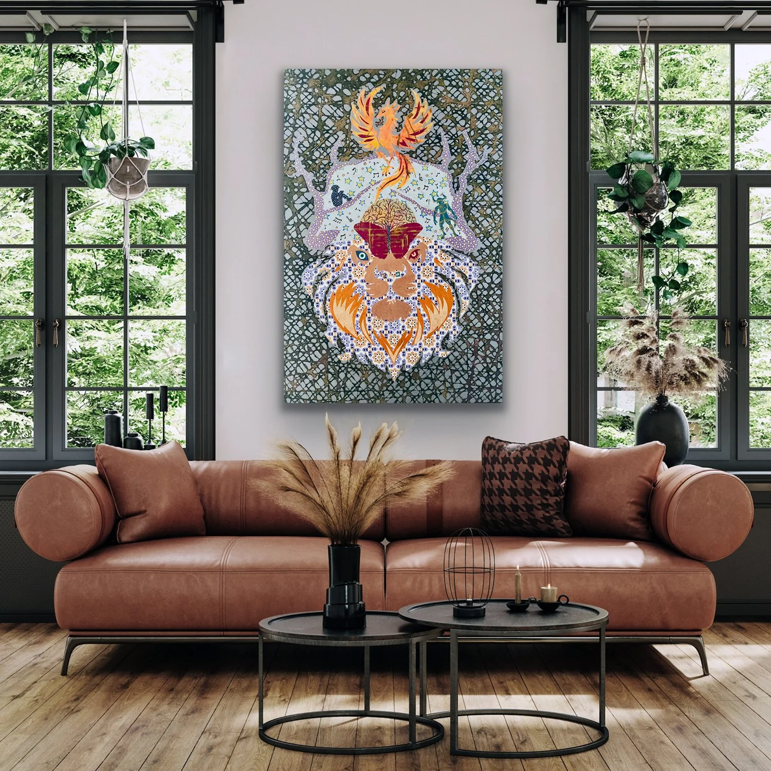 Hineni, Mixed Media on Canvas